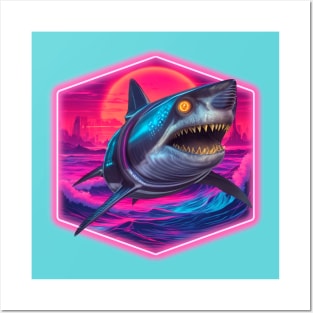 Surf Shark City Posters and Art